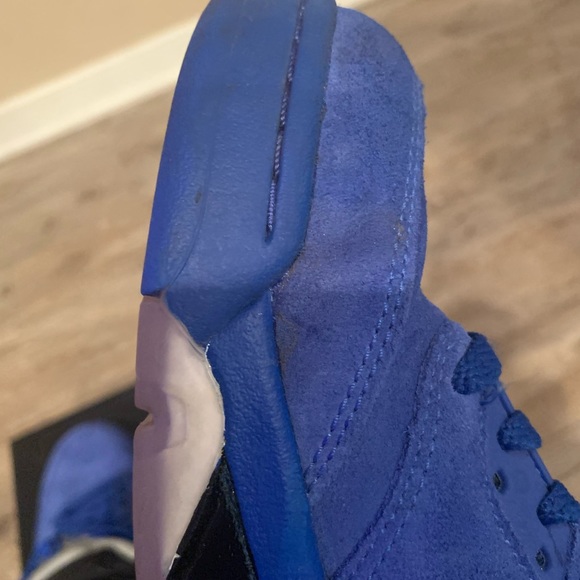 Men’s Air Jordan 5 Retro- Blue Suede - Picture 5 of 7